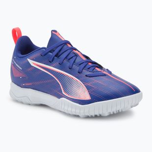 PUMA Ultra 5 Play TT Jr vaikų futbolo bateliai lapis lazuli/puma white/sunset glow