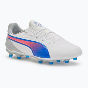 Futbolo batai PUMA King Match FG/AG puma white/bluemazing/flat light grey/sunset glow