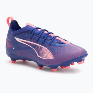 PUMA Ultra 5 Pro FG/AG Jr vaikų futbolo bateliai lapis lazuli/puma white/sunset glow