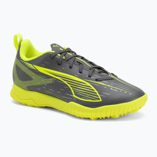 Vaikiški futbolo batai PUMA Ultra 5 Play TT Jr matte aged silver/yellow alert/puma aged silver