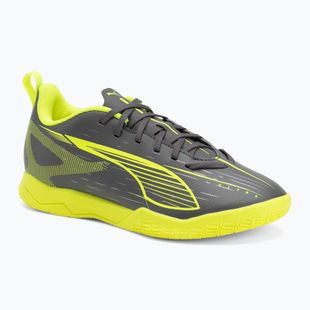 Vaikiški futbolo batai PUMA Ultra 5 Play IT Jr matte aged silver/yellow alert/puma aged silver