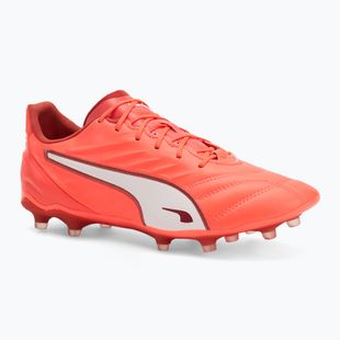 Vyriški futbolo bateliai PUMA King Pro FG/AG glowing red/puma white/red fire