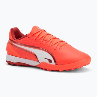 Vyriški futbolo bateliai PUMA King Match TT glowing red/ puma white/ red fire