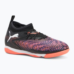 Vaikiški futbolo bateliai PUMA Future 8 Match IT + Mid puma black/ puma white/ glowing red
