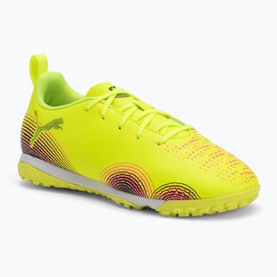 Vaikiški futbolo bateliai PUMA Future 8 Play TT + Mid yellow alert/ puma black/ sun struck