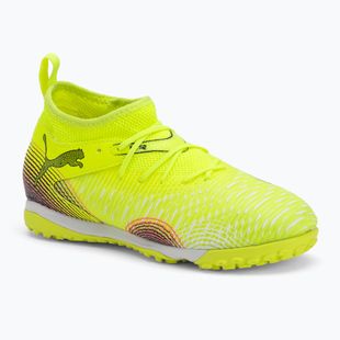 Vaikiški futbolo bateliai PUMA Future 8 Match TT + Mid yellow alert/ puma black/ sun struck