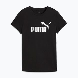Moteriški marškinėliai PUMA ESS Metallic No. 1 Logo Tee puma black/metallic silver