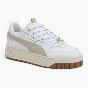 Moteriški batai PUMA Carina Street Lux puma white/desert dust/puma gold