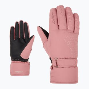 Moteriškos slidinėjimo pirštinės ZIENER Kisar Aquashield rose blossom