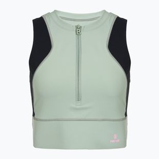 Moteriški termo marškinėliai ilgomis rankovėmis BOGNER FIRE+ICE Caia 1/4 Zip eucalyptus