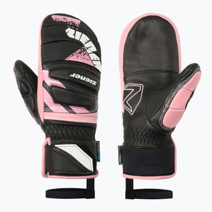 Vaikiškos slidinėjimo kumštinės Ziener Lopaki-Z AS PR Mitten black/pink vanilla
