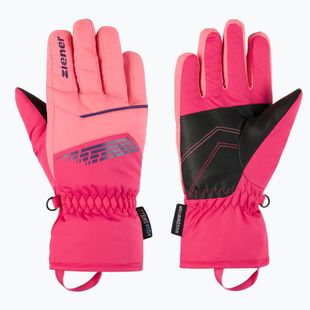 Vaikiškos slidinėjimo pirštinės ZIENER Lavivi-Z AS pop pink