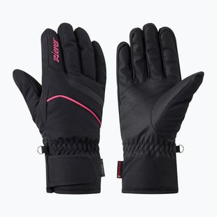 Moteriškos slidinėjimo pirštinės Ziener Khania-Z PR Glove black/pink lily