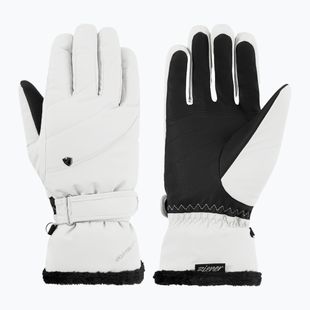 Moteriškos slidinėjimo pirštinės ZIENER Keaka-Z Aquashield PR white