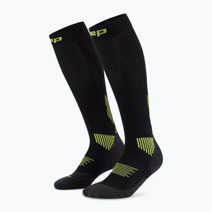 Moteriškos kompresinės kojinės CEP Run Tall 5.0 black/lime
