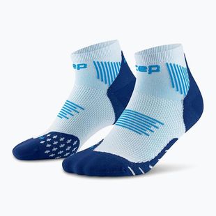 Moteriškos kompresinės kojinės CEP Run Low Cut 5.0 ice/blue