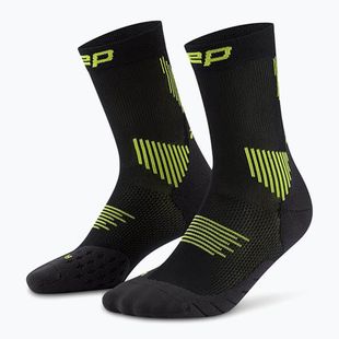 Moteriškos kompresinės kojinės CEP Run Mid Cut 5.0 black/lime