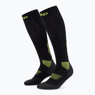 Vyriškos kompresinės kojinės CEP Run Tall 5.0 black/lime