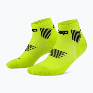 Moteriškos kompresinės kojinės CEP Run Low Cut 5.0 lime/black