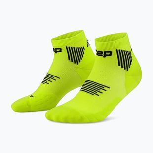Vyriškos kompresinės kojinės CEP Run Low Cut 5.0 lime/black
