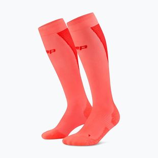 Vyriškos kojinės CEP Ultralight Tall 4.0 neon coral/red