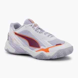 Moteriški rankinio bateliai PUMA Solarstrike 4 puma white/heat fire/lilac crush berry