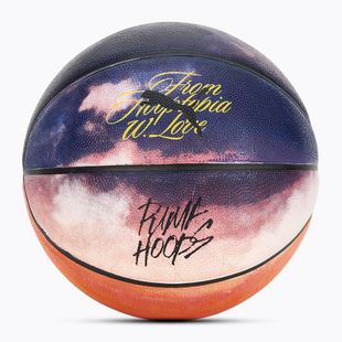 Krepšinio kamuolys PUMA Hooptopia Sunset Basketball flame orange/puma black/multicolor dydis 7