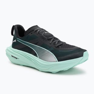 Vyriški PUMA Deviate Nitro Elite Trail green terrain / mint melt bėgimo bateliai