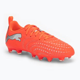 Vaikiški futbolo bateliai PUMA Future 9 Play FG/AG Jr glowing red/puma white/puma black/puma silver