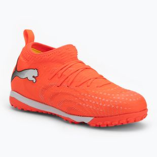 Futbolo bateliai PUMA Future 9 Match TT + Mid Jr glowing red/puma white/puma black/puma silver