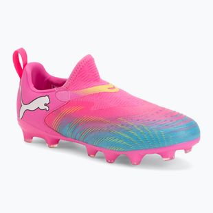Vaikiški futbolo batai PUMA Future 9 Match LL FG/AG Jr poison pink/puma wht/sun stream/bright aqua/puma blk