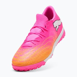 Futbolo batai PUMA Future 9 Match Fusion TT poison pink/puma white/sun stream/bright aqua/puma black