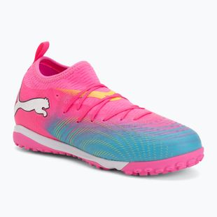 Vaikiški futbolo batai PUMA Future 9 Match TT + Mid Jr poison pink/puma wht/sun stream/bright aqua/puma blk