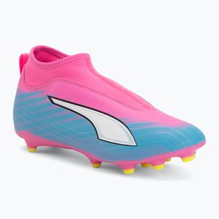 Vaikiški futbolo batai PUMA Ultra 6 Match+ LL FG/AG Jr poison pink/puma white/sun stream/bright aqua/puma black