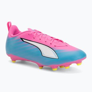Vaikiški futbolo batai PUMA Ultra 6 Play FG/AG Jr poison pink/puma white/sun stream/bright aqua/puma black