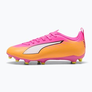 Vaikiški futbolo batai PUMA Ultra 6 Play FG/AG Jr poison pink/puma white/sun stream/bright aqua/puma black