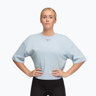 Moteriški treniruočių marškinėliai PUMA x HYROX Cropped Lifestyle Tee pilki