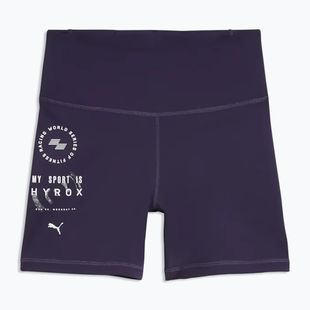 Moteriškos treniruočių šortai PUMA x HYROX Tad Essential Tight violetinės spalvos