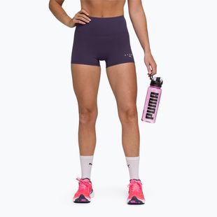 Moteriški treniruočių šortai PUMA x HYROX Shapeluxe 3" Tight gilios slyvos spalvos