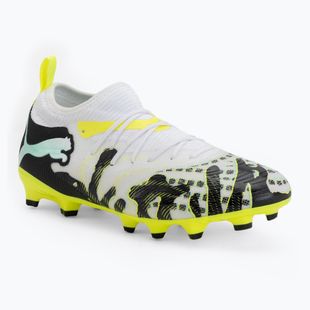 Vaikiški futbolo batai PUMA Future 9 Match Creativity Fg/Ag Jr yellow alert/mint jelly/puma white/puma black