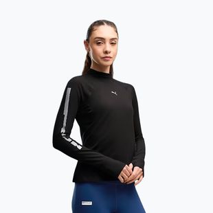 Moteriški bėgimo marškinėliai su ilgomis rankovėmis  PUMA Run Brightstride Cloudspun puma Black