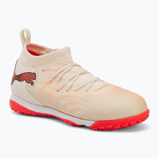 Vaikiški futbolo bateliai PUMA Future 9 Match TT+ Mid Jr sugared almond/puma white/ultra red/puma black