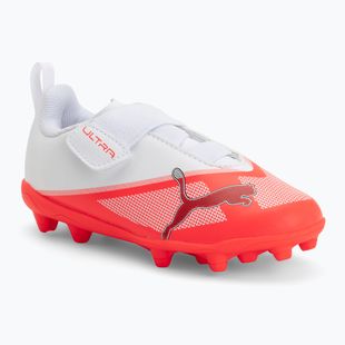 Vaikiški futbolo bateliai PUMA Ultra 7 Play V FG/AG RB Jr ultra red/puma black/puma white