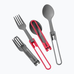 Įrankių rinkinys MSR Folding Utensils Spoon & Fork 4 red/ grey