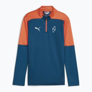 Vaikiškas futbolo džemperis PUMA Neymar JR Creativity 1/4 Zip Top ocean tropic/hot heat