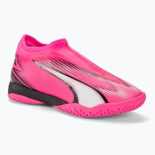 Vaikiški futbolo batai PUMA Ultra Match LL IT+ Mid poison pink/puma white/puma black
