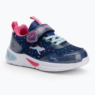 Vaikiški batai KangaROOS K-SLG Beauty EV navy/daisy pink