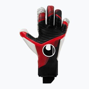 Uhlsport Powerline Supergrip+ Flex vartininko pirštinės juoda/raudona/balta