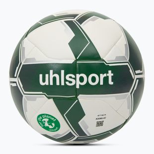 Futbolo kamuolys uhlsport Attack Addglue For The Planet white/dark green/silver dydis 4