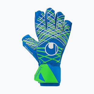 Vartininko pirštinės uhlsport Aquasoft pacific blue/fluo green/w